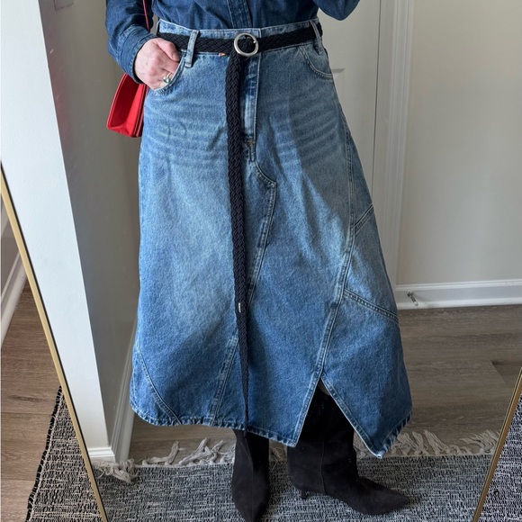 RALPH LAUREN Black Braided Belt with Silver Buckle - Picture 5 of 5